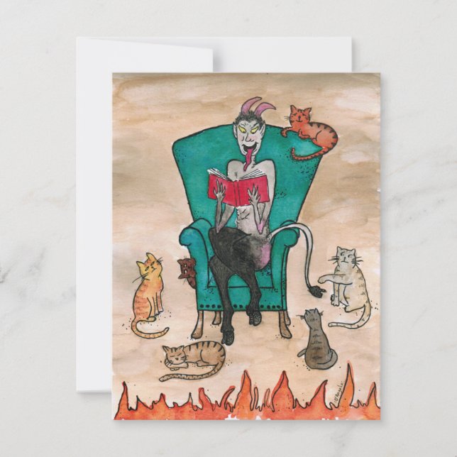 2020 Krampus och Kattunge Anteckningskort (Framsida)