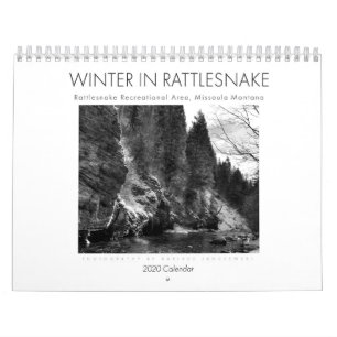 2020 Missoula's Rattlesnake in Winter Calendar Kalender