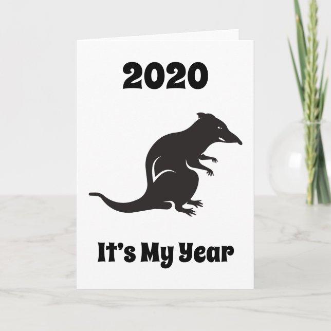 2020 Mitt rått-år Kort (Framsida)