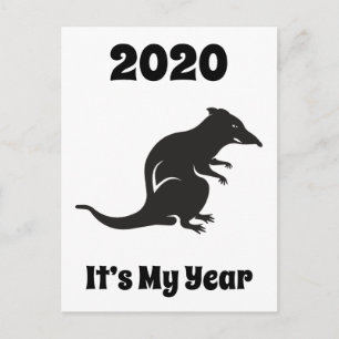 2020 Mitt rått-år Vykort