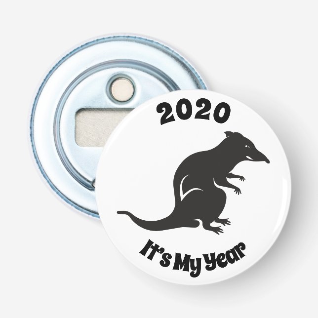 2020 Mitt Råtta-år Flasköppnare (Framsidan)