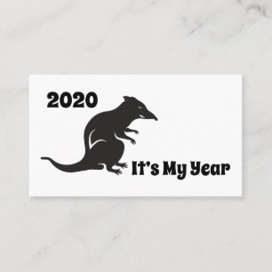2020 Mitt Råtta-år Visitkort