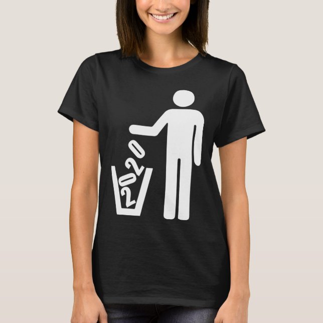 2020 not recommended Basket Waste garbage can T Shirt (Framsida)