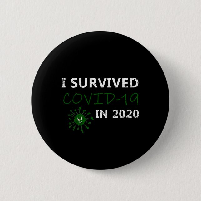 2020 Överlevt jag Covid-19 Knapp (Framsida)