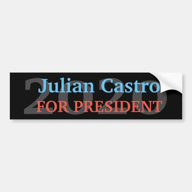 2020 Presidentvalet Julian Castro Bildekal (Framsidan)