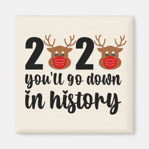 2020 Rudolph Red Mask Reindeer Magnet
