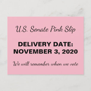 2020 Senat Rosa Slip GOP Trump Resistance Vykort