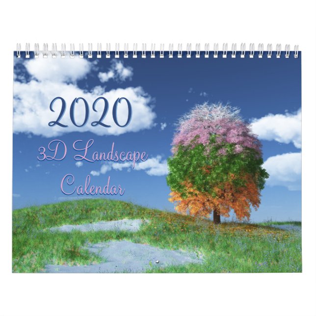 2020 SilverWebForge 3D Landskapskalender Kalender (Omslag)