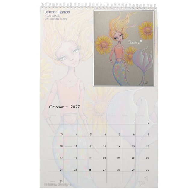 2020-Sjöjungfruns kalender (Oct 2027)