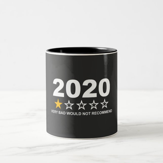 2020 Skulle Inte Recommendera Två-Tonad Mugg (Center)