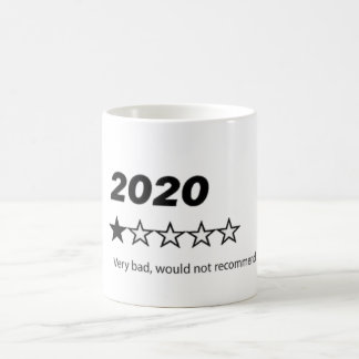 "2020 skulle inte rekommendera" kaffe Mugg
