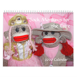 2020 Sock monkey för kalendern Kalender