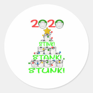 2020 Stink Stank Stunk Funny Quarantine Runt Klistermärke