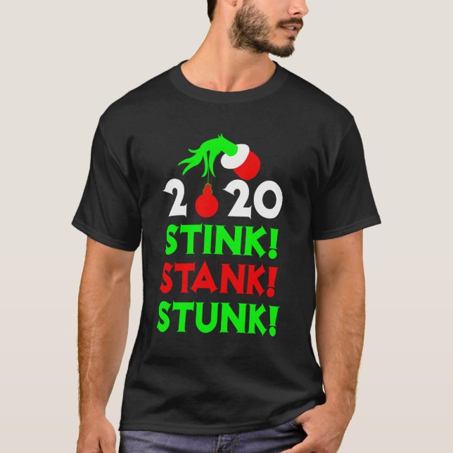 2020 Stink Stank Stunk Stunk jul Pajamas T Shirt (Framsida)