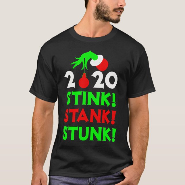 2020 Stink Stank Stunk Stunk jul Pajamas T Shirt (Framsida)