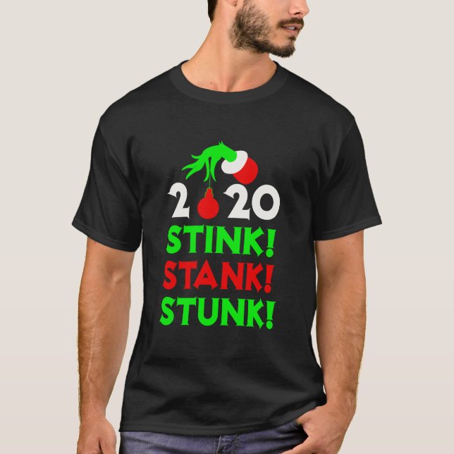 2020 Stink Stank Stunk Stunk jul Pajamas T Shirt (Framsida)
