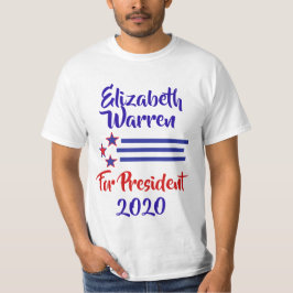 2020 Stöd till valet Elizabeth Warren T Shirt
