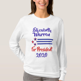 2020 Stöd till valet Elizabeth Warren T Shirt