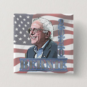 2020 Stödknapp för valet av Bernie Sanders Knapp