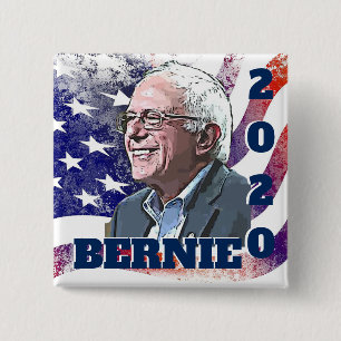 2020 Stödknapp för valet av Bernie Sanders Knapp