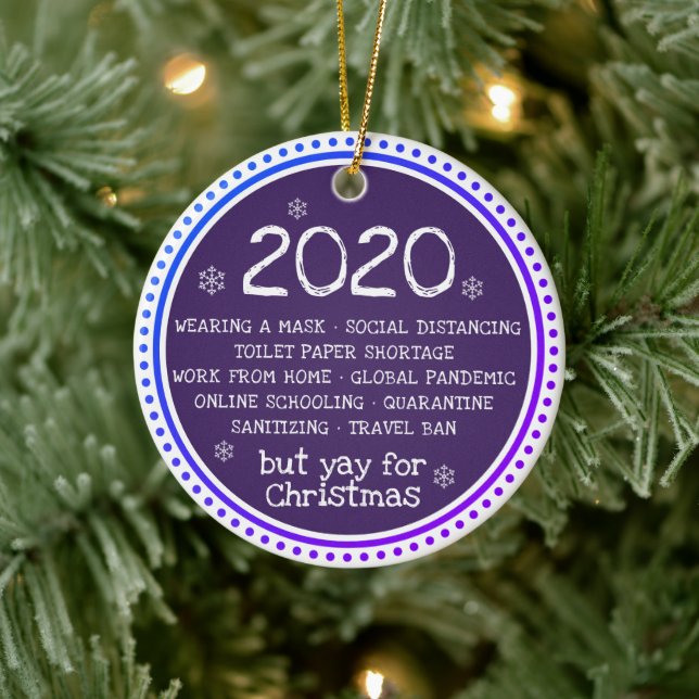 2020 Suckade Men Jättebra Jul Julgransprydnad Keramik (Träd)