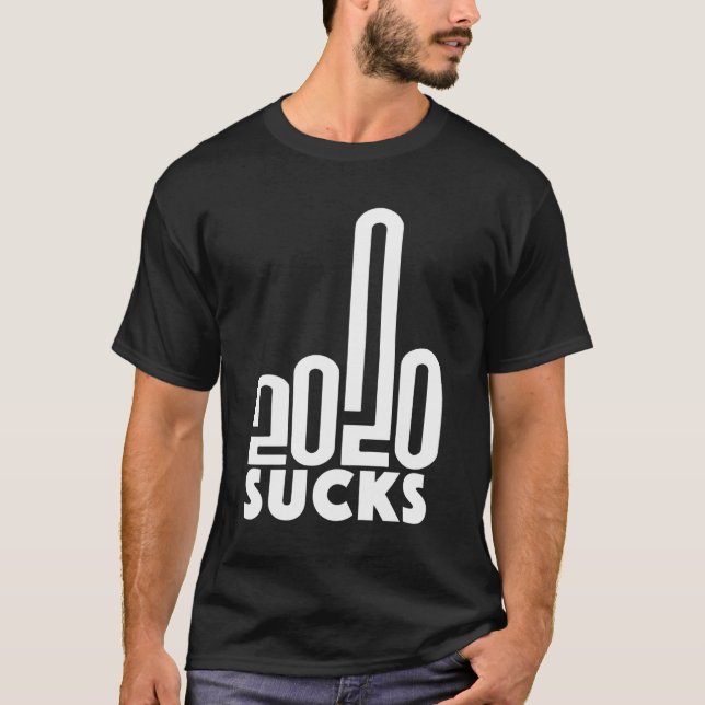 2020 Sucks Mitten Finger mycket dålig årstid en st T Shirt (Framsida)