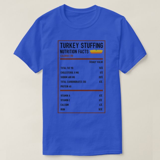 2020-Thanksgivingen, Turkiet - näringstillförsel T Shirt (Design framsida)