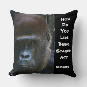 2020 TYCKER DET OM ATT BÖRJAS I GORILLA dekorativ Kudde