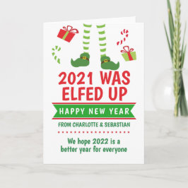 2020 var Elfed Up Gott Nytt År Helgkort