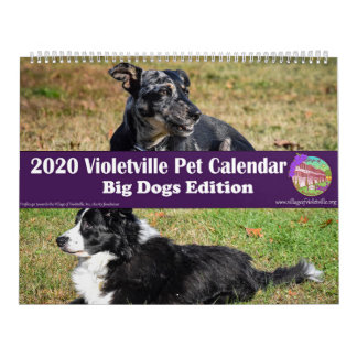 2020 Violetville Pet Calendar ~ Big Hundar Edition Kalender