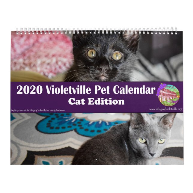 2020 Violetville Pet Calendar ~ Cat Edition Kalender (Omslag)