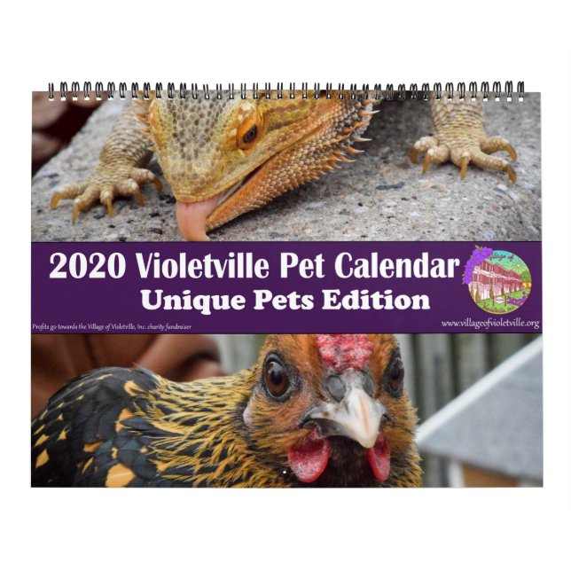 2020 Violetville Pet Calendar ~ Unique Pet Edition Kalender (Omslag)