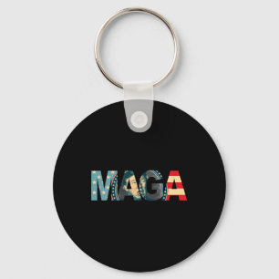 2020 Voted Maga American Flagga Retro Vintage Gift Nyckelring