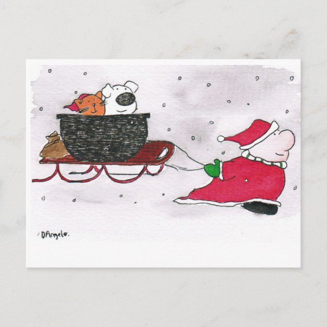 2020-ziggkort med sällskapsdjur vykort (Framsida)