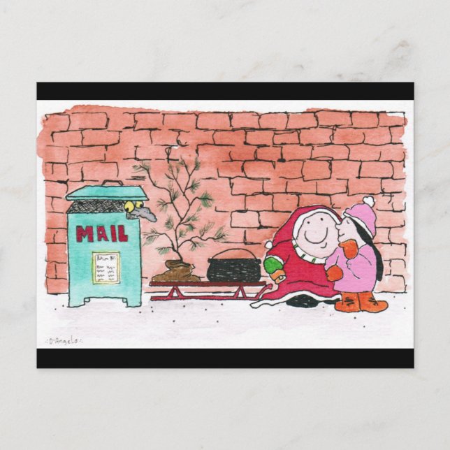 2020: "Ziggy charity Santa" Vykort (Framsida)