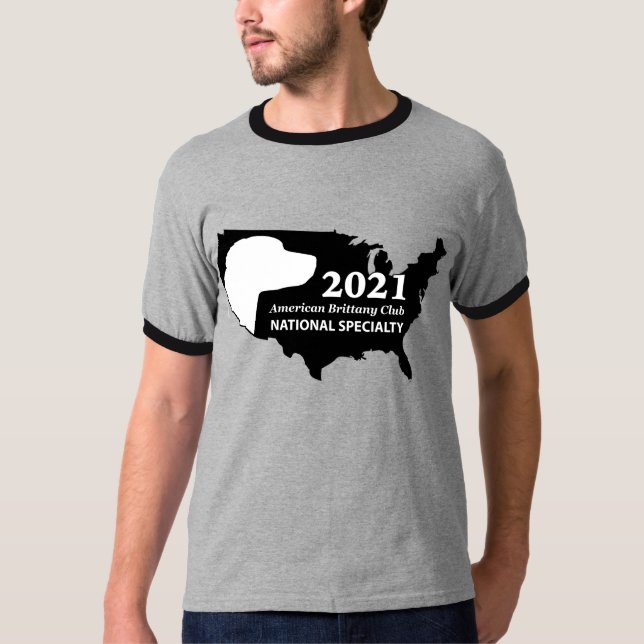 2021 ABC National Manar mot kontrasttrim T Shirt (Framsida)