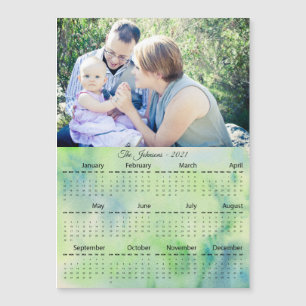 2021-Anpassningsbarnas familjefoto Grönt Magnetisk
