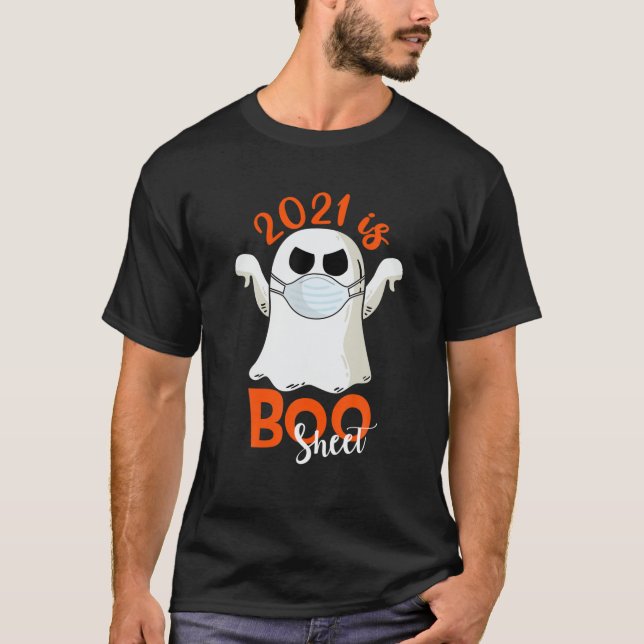 2021 är Boo Lakan Funny Ghost Halloween T Shirt (Framsida)