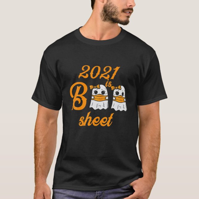 2021 är Boo Lakan Ghost Halloween T Shirt (Framsida)