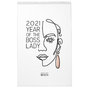 2021 År för Chef Dam Motiveringsoffert Kalender