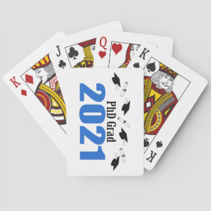 2021 års Caps and Diplomas (Blue) Casinokort