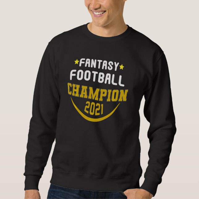 2021 års Fantasy Football Champion Fantasy Leagu Lång Ärmad Tröja (Framsida)