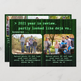 2021-års inom Family Photo Collage-julen Julkort