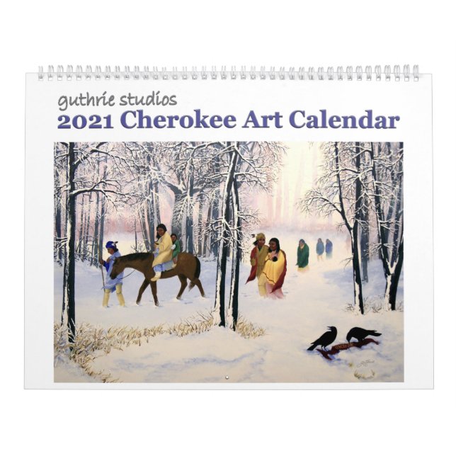 2021 års kalender för Cherokee Art (Omslag)
