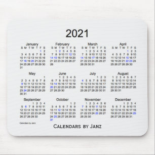 2021 års kalender för vit rök från Janz Mousep Musmatta