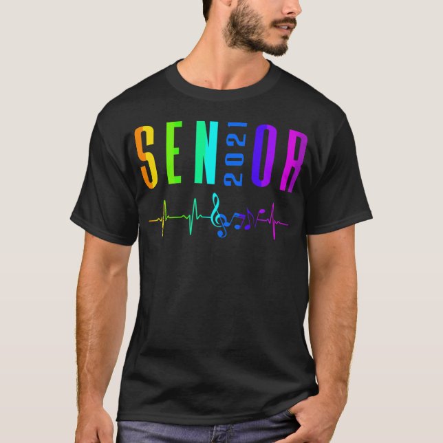 2021 års musikpuls Rainbow Band Orchestra T Shirt (Framsida)