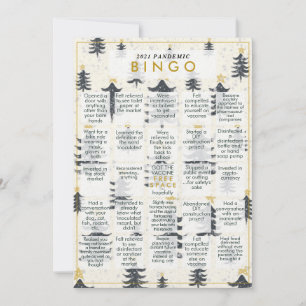 2021 års pandemiskt BINGO - nutida julkort