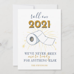 2021 års Papper Personlig för toalett Julkort