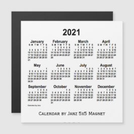 2021 års vitbok från Janz 5 x 5 Magnet