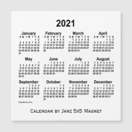 2021 års vitbok från Janz 5 x 5 Magnet